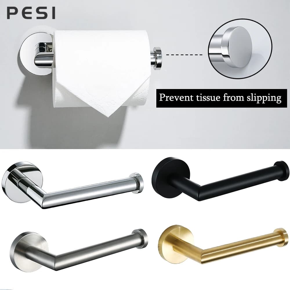 Supporto per carta igienica in acciaio inossidabile 304 supporto per asciugamani di carta a parete supporto per rotolo di vite Dispenser per Rack Shelve accessori per Wc
