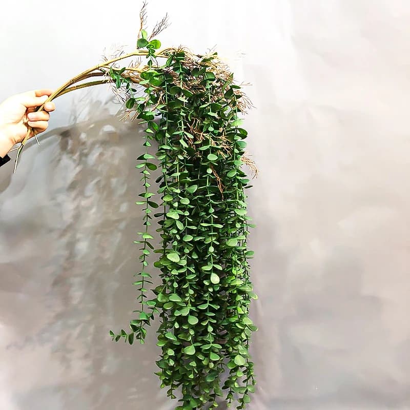 104cm False Eucalyptus Rattan Artificial Plants Faces Plastic Tree Copper Walled Sheets For Home Garden Decoration Outdoor Weddings