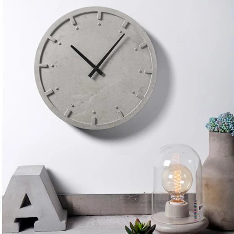 Orologio da parete circolare in cemento stampo in silicone soggiorno camera da letto esagonale orologio in cemento stampo in gesso resina quadrato orologio da parete stampo