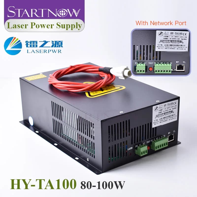 Alimentatore laser CO2 HY-TA100 110/220V PSU, ricambi per macchina da taglio e incisione, dispositivo di alimentazione HY T100 per tubo laser CO2 da 100W