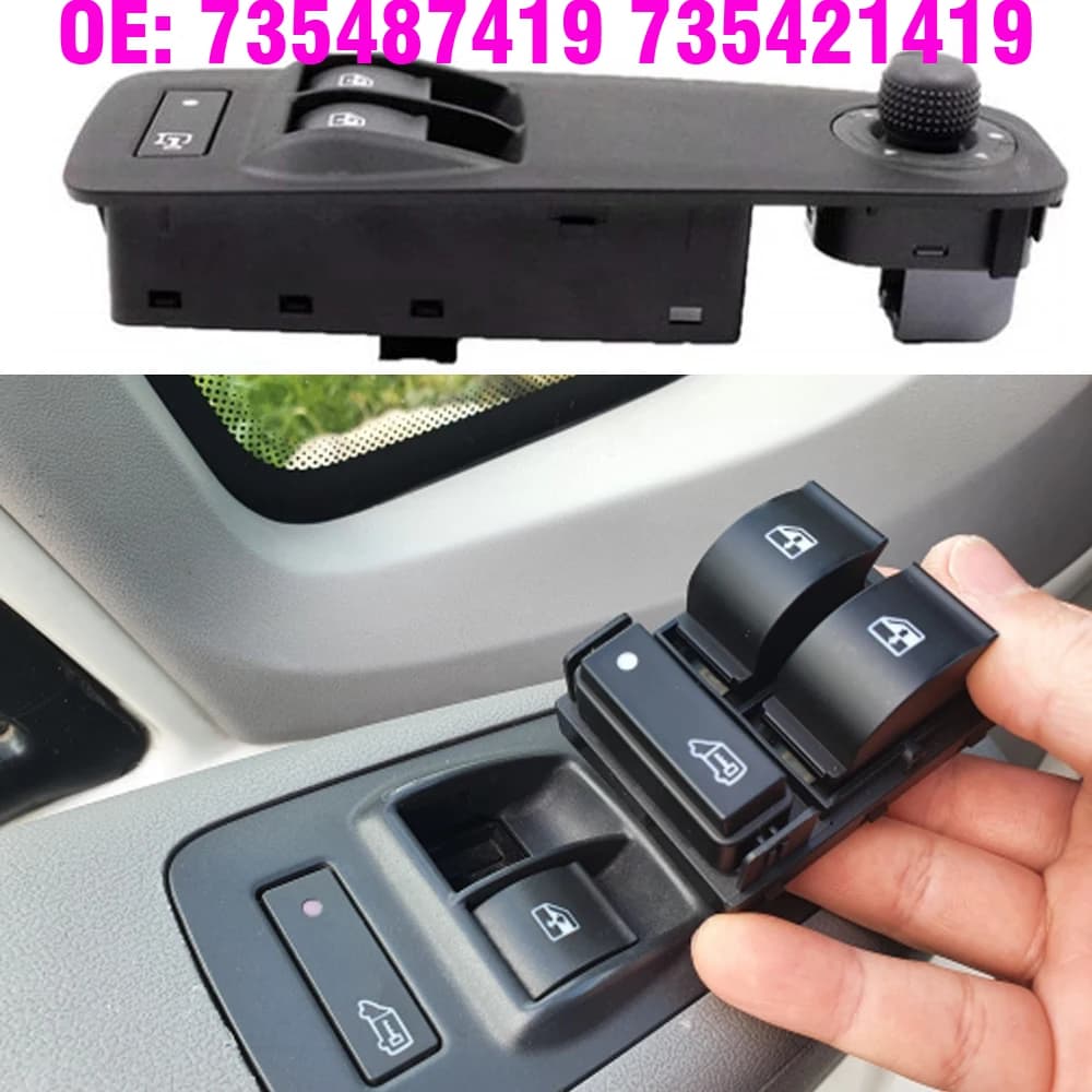Elettrico Finestra Triple Tasto di Interruttore per Peugeot Boxer Ii per Fiat Ducato per Citroen Jumper Ii 735 421 419 735421419