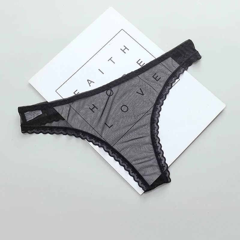 Incredibile lingerie da donna G String Intimo di pizzo Femal Sexy T-Back Perizoma Mutandine trasparenti Stile giapponese Mutandine trasparenti a vita bassa