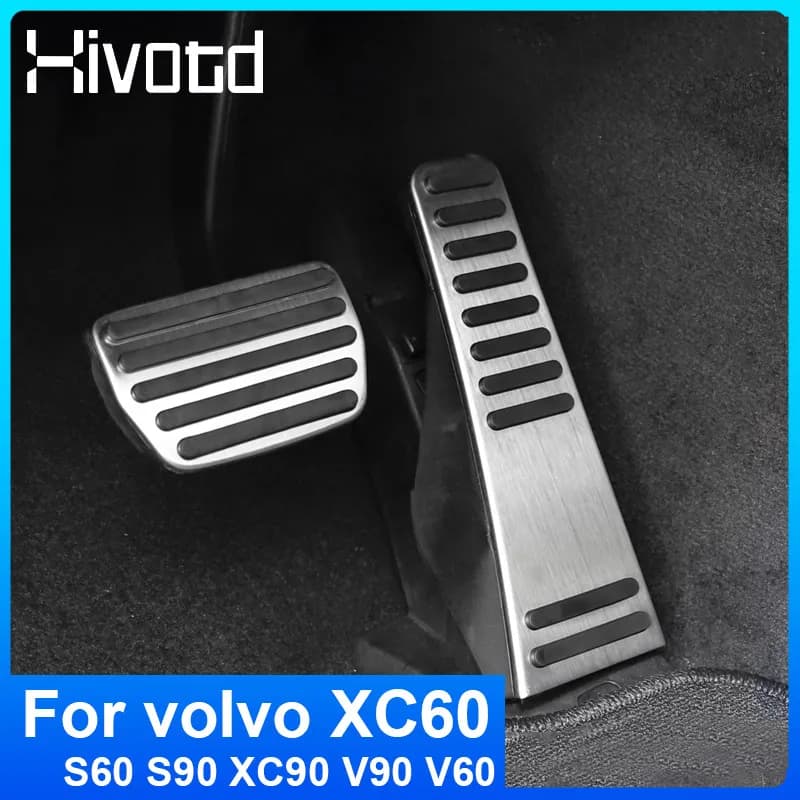 Auto In Lega di Alluminio Pedale Dell'acceleratore Pastiglie Freno Poggiapiedi Accessori Auto Decorazione Interni Per Volvo S60 S90 V60 V90 XC60 XC90 2020