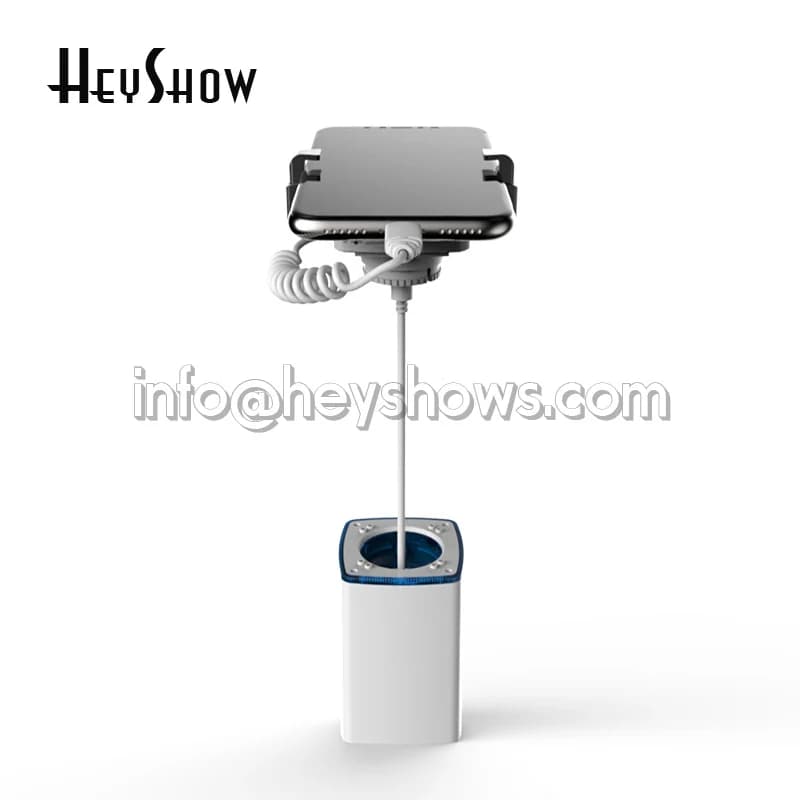 Supporto Antifurto con Allarme per Smartphone/Tablet, Espositore di Sicurezza con Ricarica