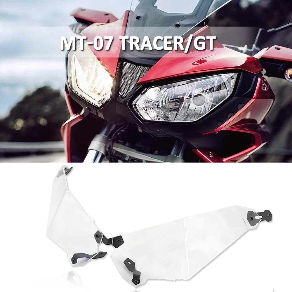 Protezioni fari moto per Yamaha MT-07 Tracer GT Tracer 700 GT 2016-2019 2018 2017 Faro Guard Protector Cover