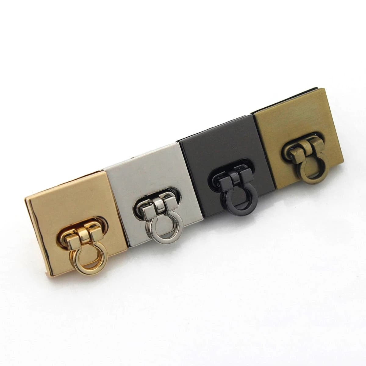 1 pz metallo quadrato girare blocco moda speciale interruttore di blocco per borsa fai da te borsa borsa bagaglio hardware chiusura parti del sacchetto accessori