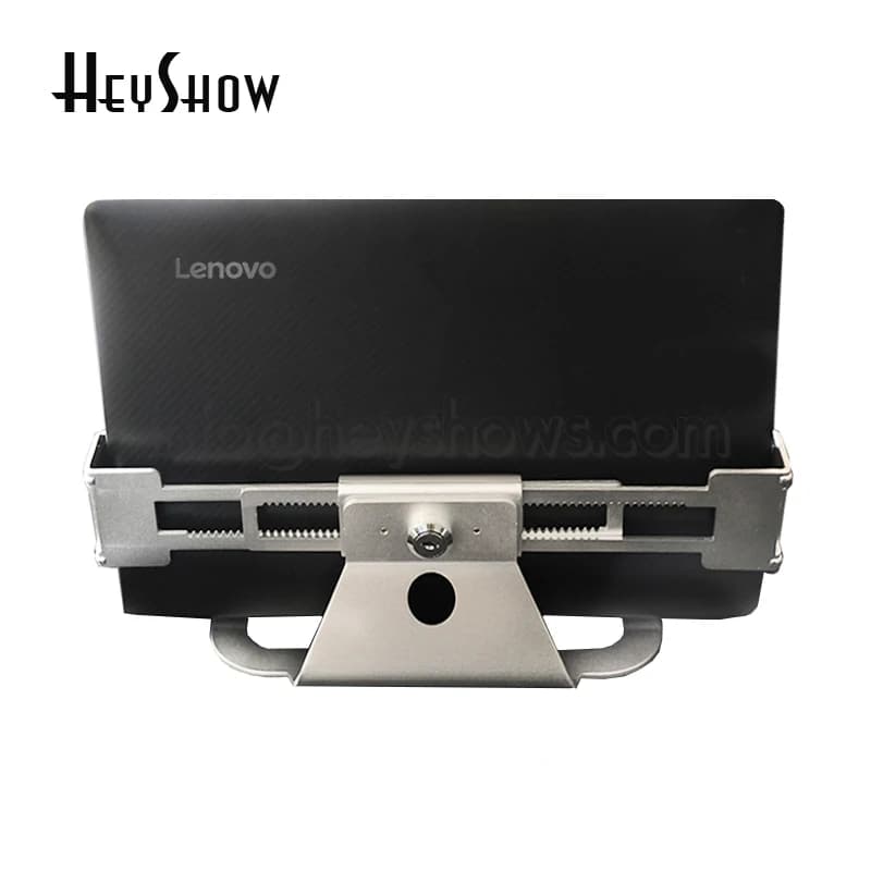 Supporto per Laptop Metallico Estensibile con Blocco Antifurto - Supporto Universale da Scrivania per Tutti i Notebook
