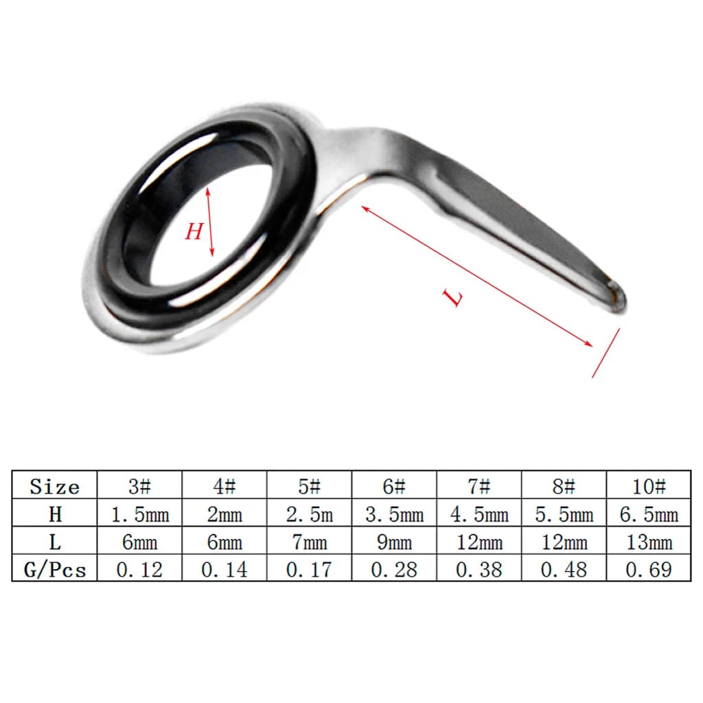 70pcs Robusta Canna Da Pesca Guide Anelli Occhio Anello di Punta Set Asta di Riparazione FAI DA TE Kit Linea di Canna Da Anelli di Pesca D'argento accessori Attrezzature