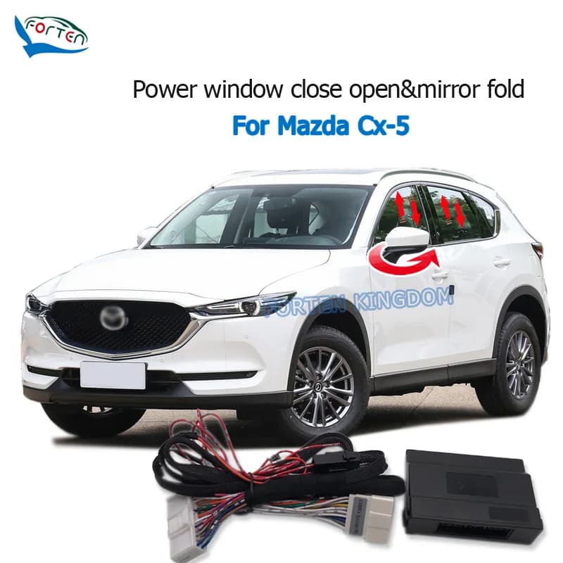Forten Kingdom Car Auto Window Closer & Open Side Mirror folder unfold Kit For Mazda Cx-5 / Mazda 6 Atenza 2012-2025