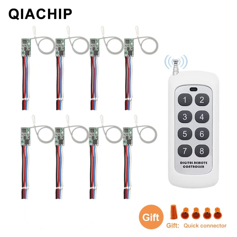 433 MHz telecomando senza fili RF DC6V 12V 24V modulo ricevitore interruttore Mirco fai da te con trasmettitore a lungo raggio 433 Mhz ON/OFF