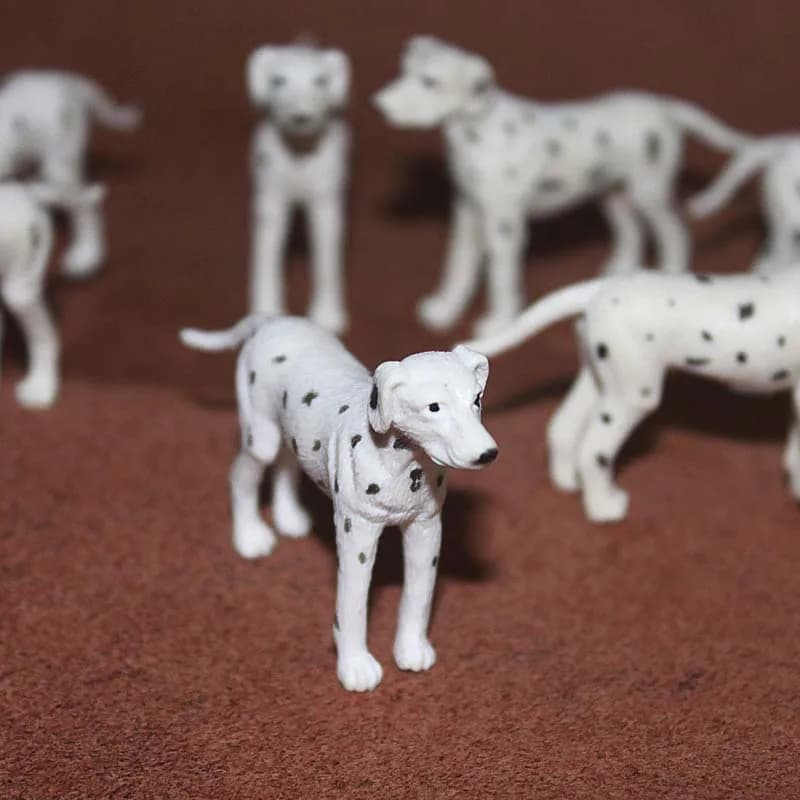 Modellini di Animali Domestici: Labrador, Golden Retriever, Dalmata, Dingo - Miniature per Giardino Incantato, Decorazioni, Action Figure, Statuette Giocattolo