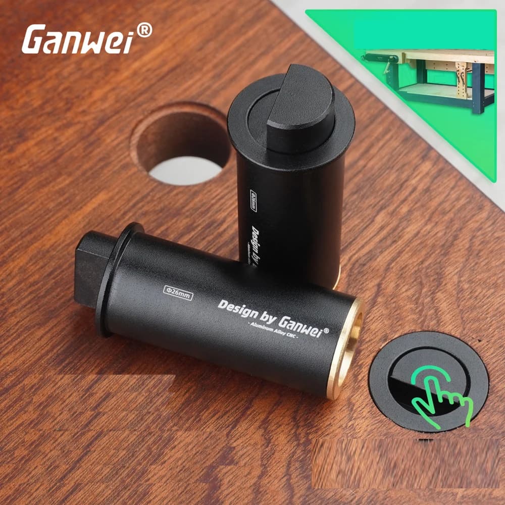 Ganwei tavolo Pop-up deflettore piastra lavorazione del legno Desktop veloce limite fisso blocco tavolo fermo toohr strumento foro 26mm