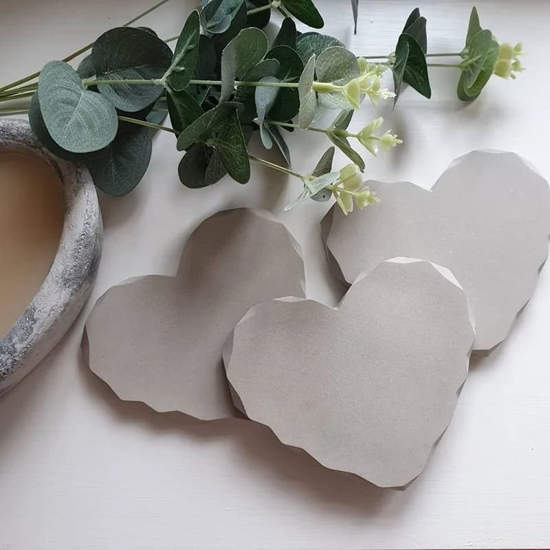 Jagged Edges Silicone Tray Mold New Shape Candle Holder Molds Plaster Christmas Coaster Epoxy Resin Heart Pottery Arts Crafts