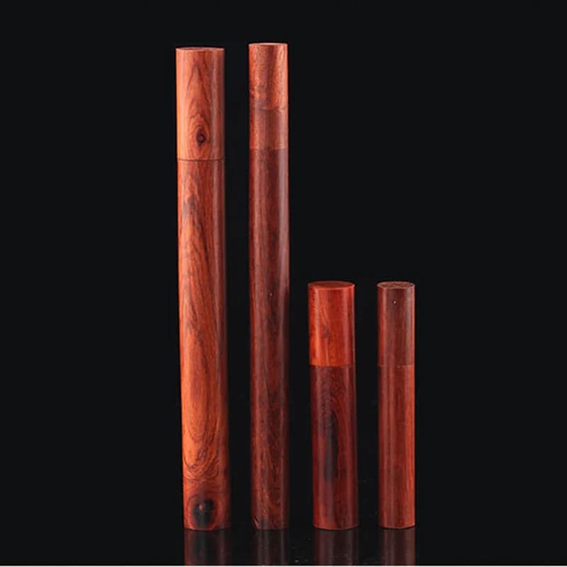 100 Pz/lotto Scatole di Bastoni Tubo di Incenso di Legno Profumi Profumi Bastoni di Olio Aggiorna Autentico Selvaggio Legno di Sandalo Naturale All'ingrosso