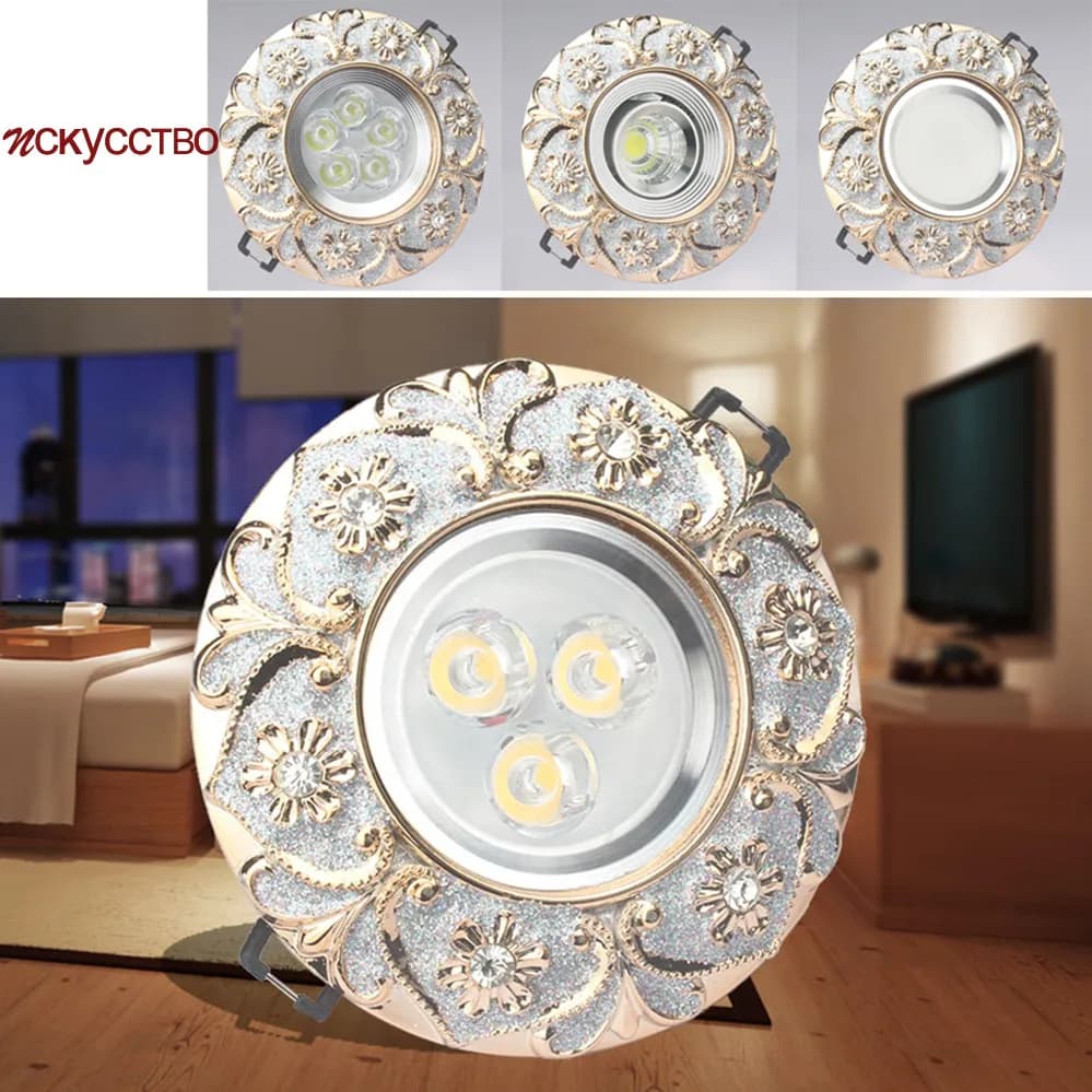 Nordico Moderno Rotondo Ghirlanda Lampada Da Soffitto A Led 3W 5W 7W 220V Per Il Corridoio Soggiorno Corridoio di Lusso Loft Decor In Resina Da Incasso