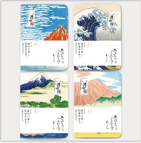 Nuovo taccuino della serie Kanagawa Fuji Mountain, diario in pelle PU, pianificatore settimanale, agenda, regalo, stazionario