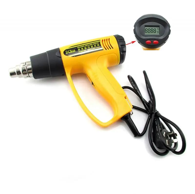 Pistola per capelli con pistola termica a temperatura controllata per microcomputer con pistola termica elettrica industriale da 1600 W 2000 W
