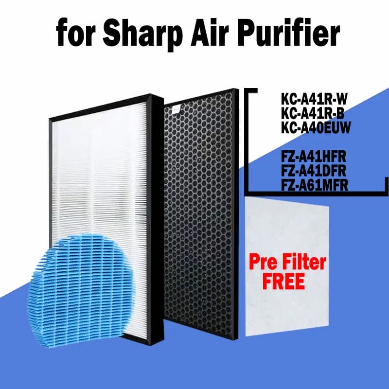 HEPA ha attivato la FZ-A41DFR filtrante del carbone ed il filtro FZ-A61MFR dall'umidificatore per la KC-A41R-W affilata KC-A41R-B KC-A40EUW