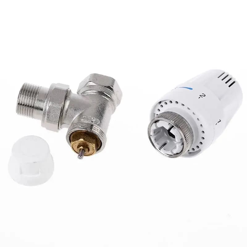 Valvola termostatica automatica del radiatore termostato valvola di controllo della temperatura angolo riscaldamento a pavimento valvola speciale rame DN15 DN20