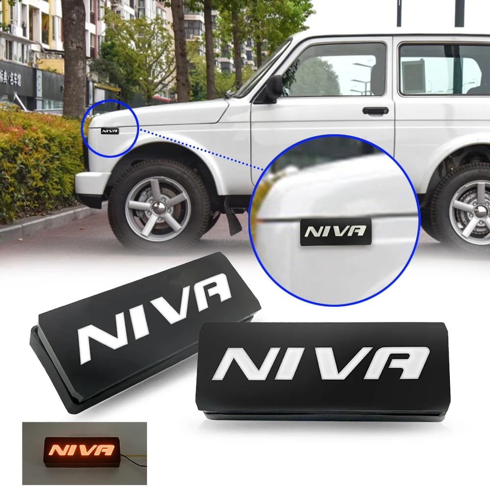 2X Lampada indicatore ripetitore luce di posizione laterale LED ambra per Lada Niva 4x4 1995 Nuovo marchio laterale