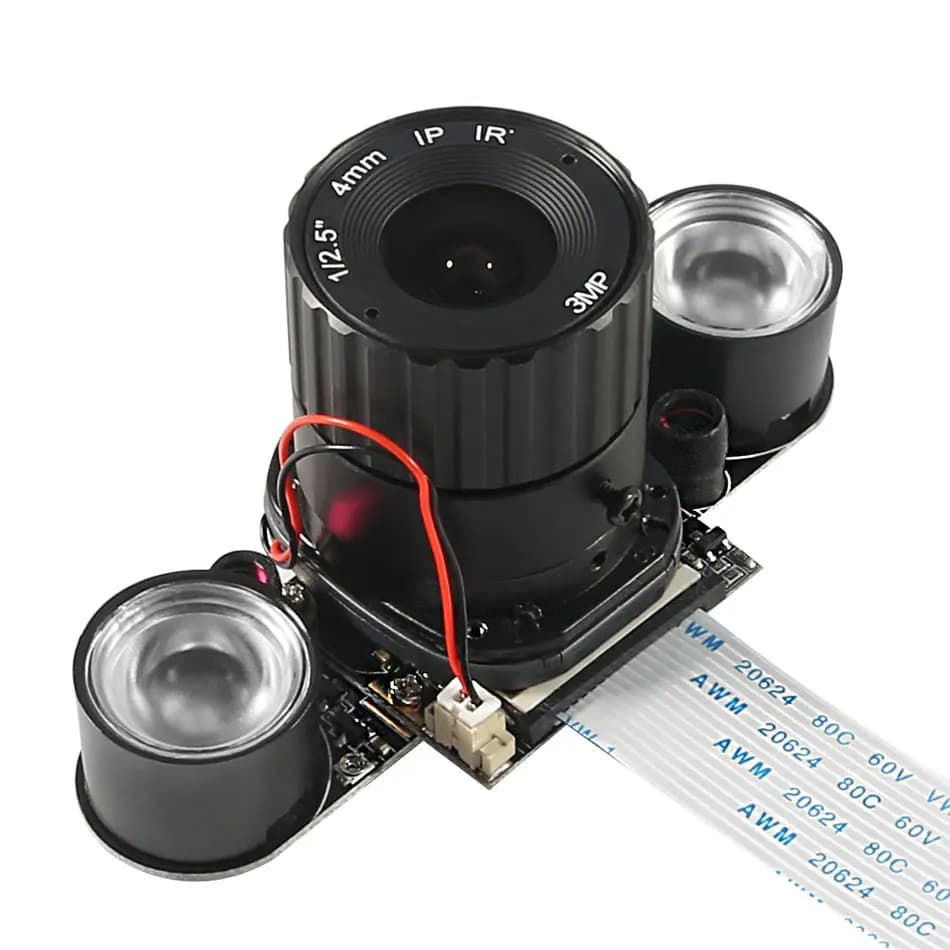 Per Raspberry Pi Camera OV5647 5MP di Visione Notturna Automatica di Commutazione Manuale A Raggi Infrarossi Della Luce di Grandi Dimensioni Lente Della Macchina Fotografica