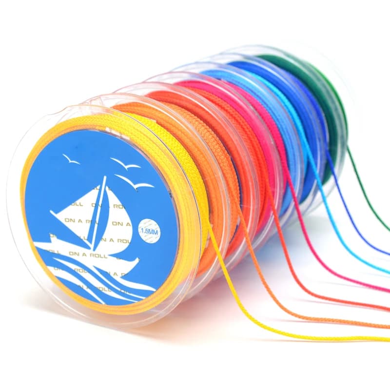 Filo di Nylon intrecciato da 1.5MM collana fai-da-te corde per cinturino corde perline braccialetto per gioielli che fanno accessori