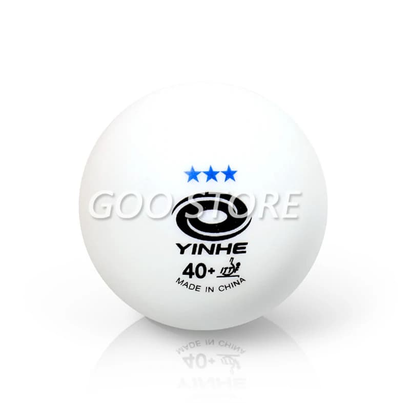 Palline da ping pong senza cuciture YINHE Galaxy 3-Star in plastica 40+ palline da ping pong in poliestere bianco approvate ITTF