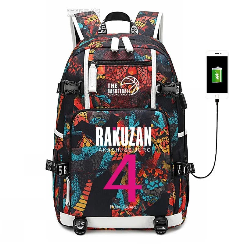 Kuroko SEIRIN borsa da scuola Basket Kagami Taiga Hyuga Junpei cosplay borse da viaggio per laptop Zaino USB Oxford