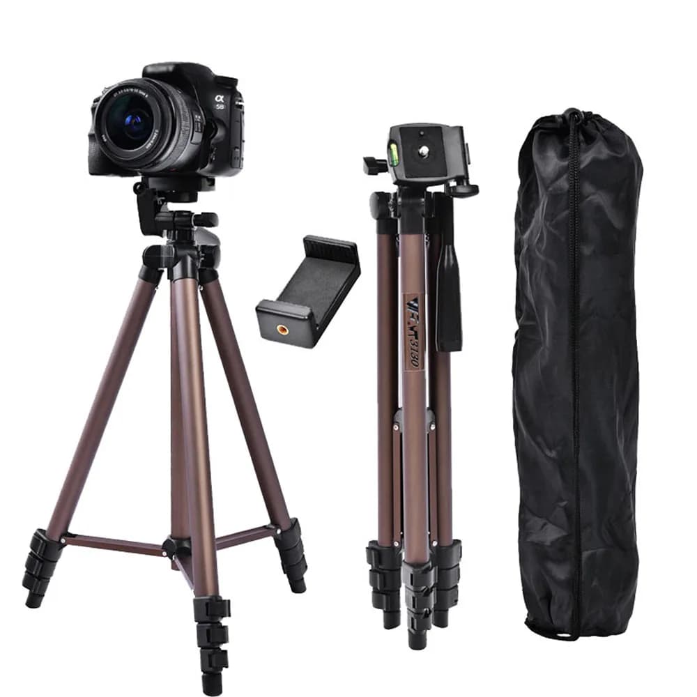 FOSOTO WT3130 Mini treppiedi professionali in alluminio treppiede per fotocamera con supporto per Smartphone per Smartphone con fotocamera DSLR
