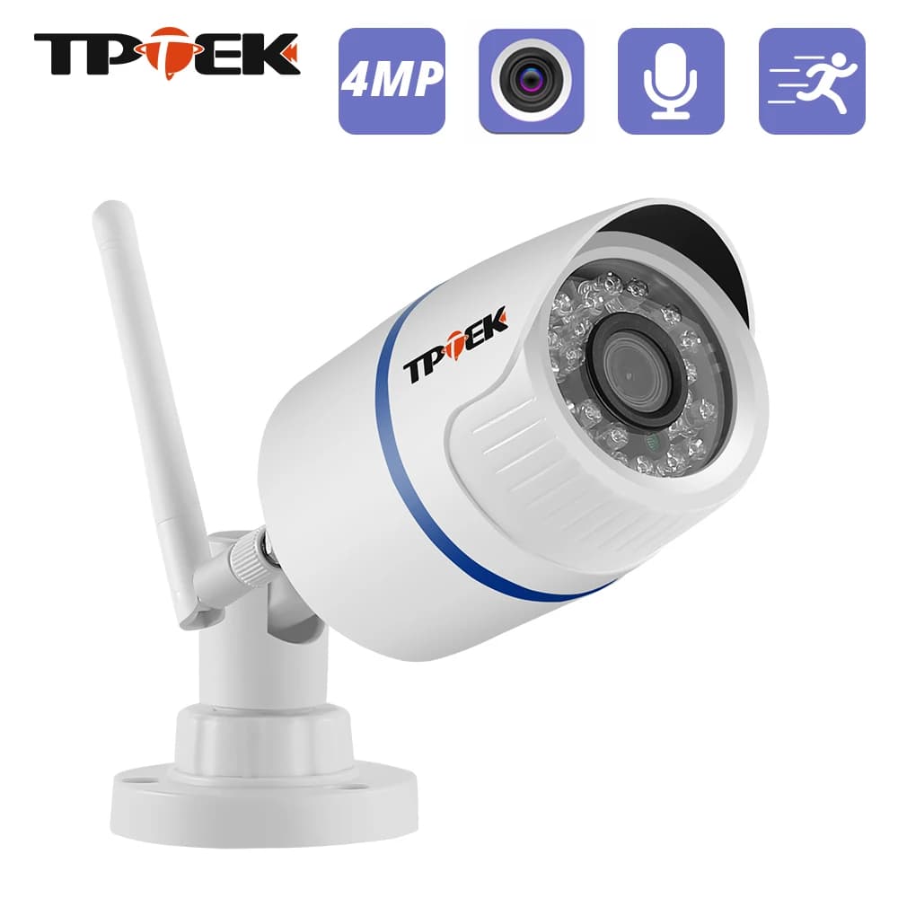 Telecamera IP WiFi 4MP sicurezza domestica esterna videosorveglianza Video Wi Fi Camara HD 1080P Wireless Wi-Fi Audio Record CamHi Cam