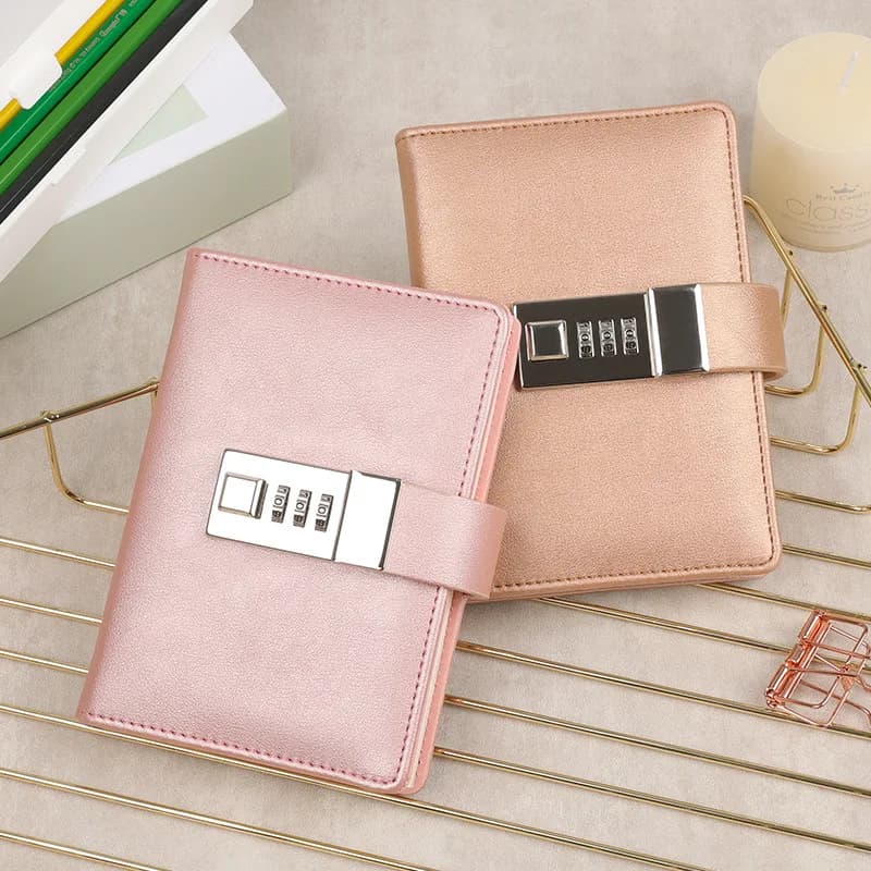 Piccolo Notepad A7 Notebook Journal con Lock Line diario Agenda Planner cancelleria Organizer Office School Sketchbook Note