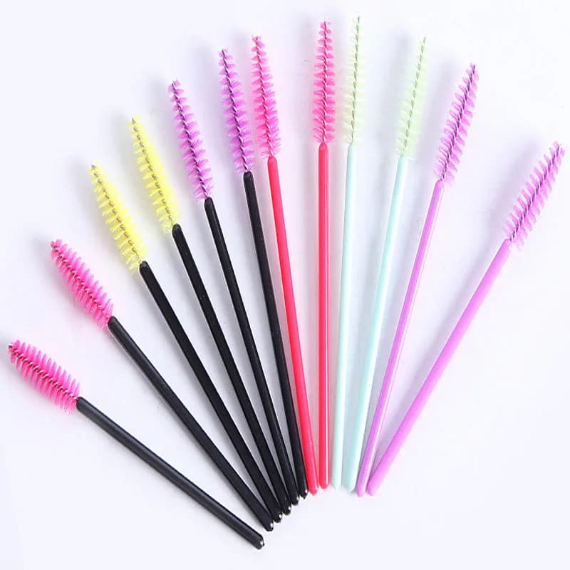 Brush Extension Bacchette for Eyelashes Mascara Pink Disposable Brushes Spoolers Cosmetic Eyelash Brush