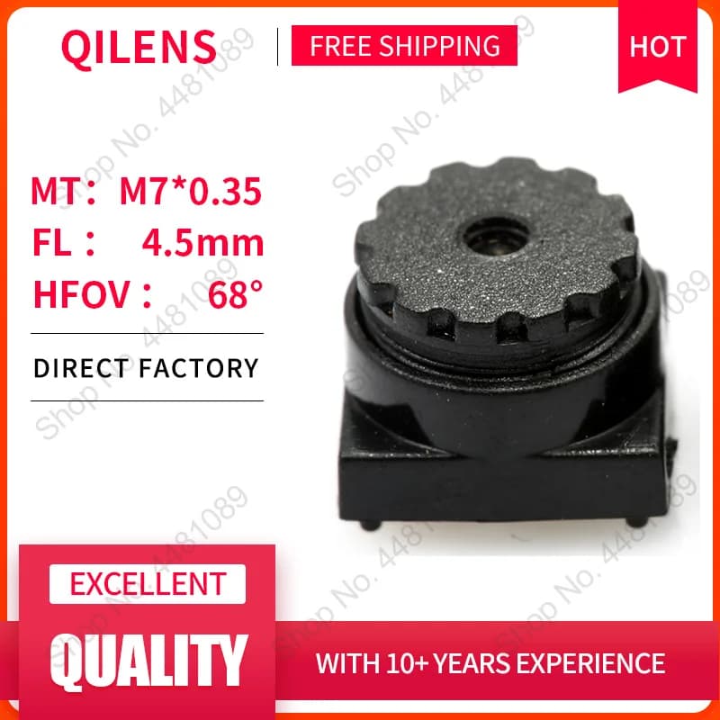 QILENS 5 Megapixel HD FL4.5mm Obiettivo scheda per telecamera di sicurezza CCTV Telecamere IP M7 * 0.35 Montaggio Lunga distanza di visione