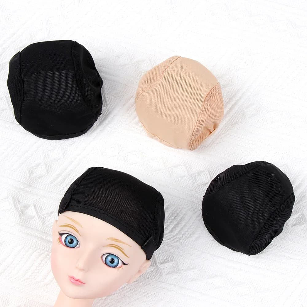Capelli fissi Hairnet Net cappello antiscivolo copricapo testa per 1/3 1/4 1/6 parrucca bambola accessori giocattolo strumento per il trucco della bambola fai da te multi-dimensioni