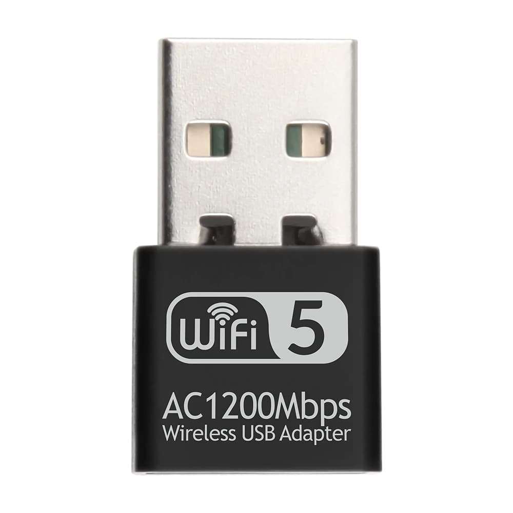 Adattatore Wi-Fi USB 1200Mbps, Antenna 2.4G/5Ghz, USB 2.0, Dongle Ethernet per PC, Ricevitore di Segnale AC