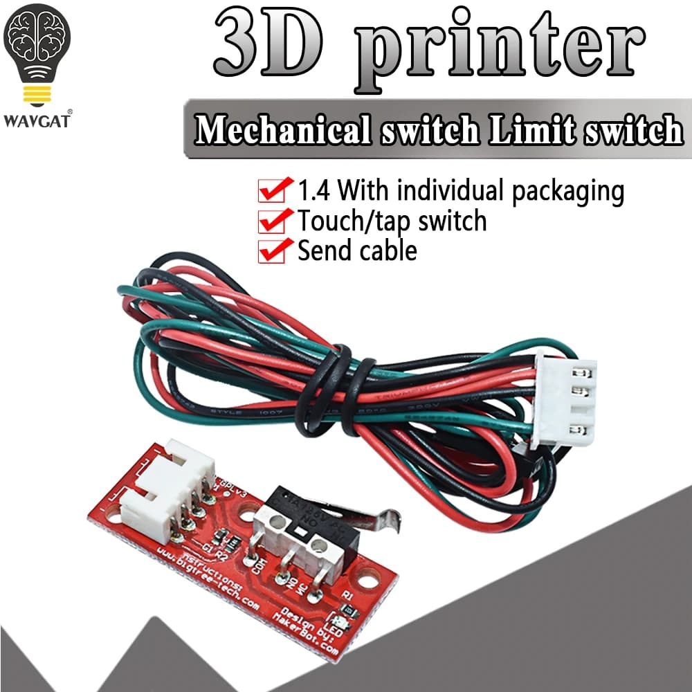 Endstop switch for Arduino end stop switch + high quality mechanical terminal cable for 3D printer ramps 1.4