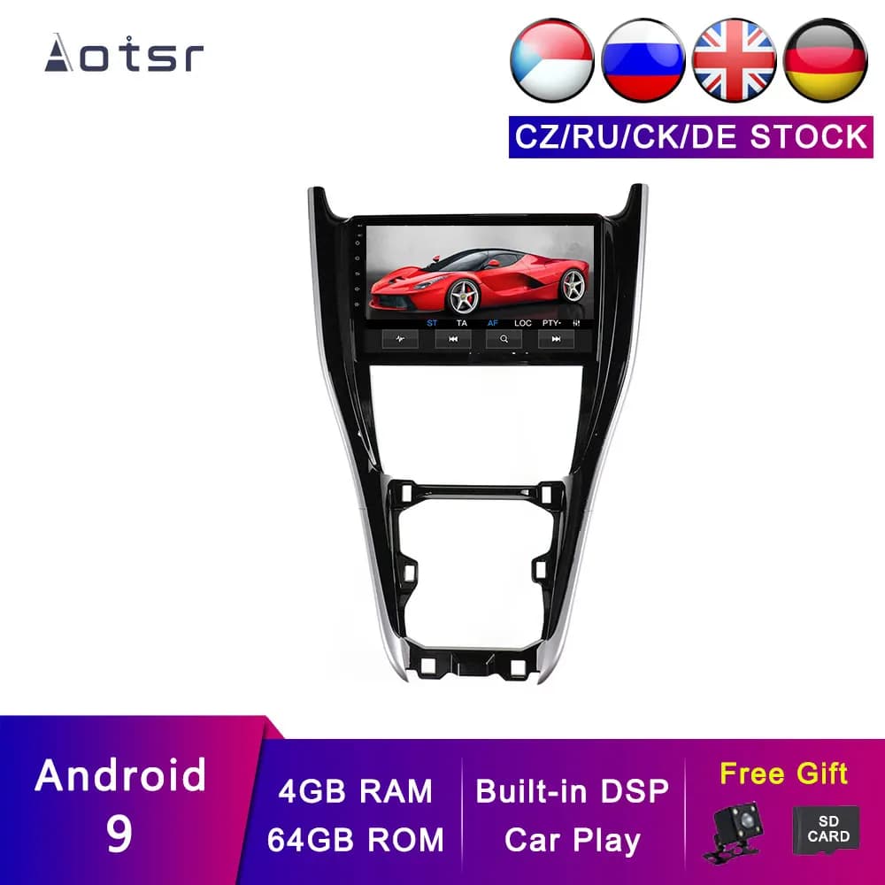 2026 AOTSR Android 13 Car Navigation Tracker For Toyota Harrier 2013-2019 Car GPS Auto Accessories DSP Player Head Unit 4G + 64G
