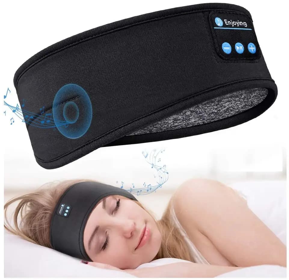 Headphones for sleeping Bluetooth Sports Band Soft Elastic Sweater Comfortable Wireless musical earphones Eye mask for side sleep