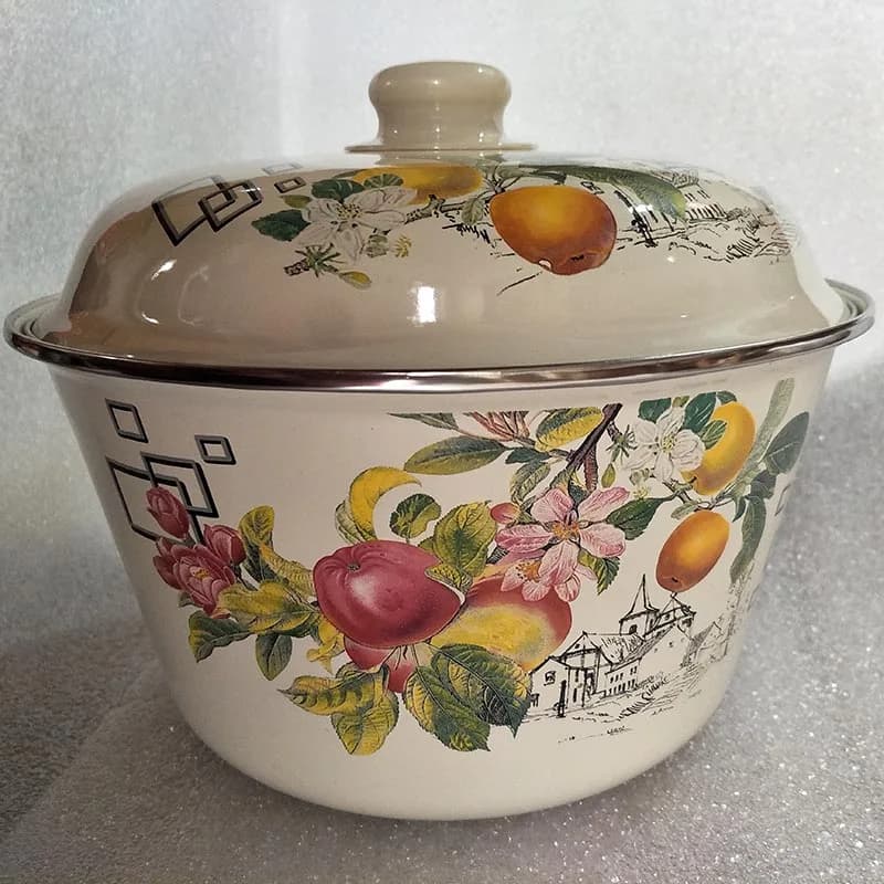 Bowl enamelled bowl for food washing pan for vegetable pan for traditional soup