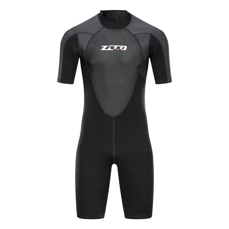 ZCCO 3mm Neoprene Summer Men's Short Sleeve Wetsuit Scuba Spearfishing Diving One Piece Set Surfing Snorkeling Swimsuit