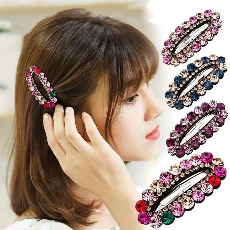 2021 di nuovo Modo di Vendita Calda Selvaggio di Lusso Strass Frangia BB Clip Tornante Barrettes per Le Donne Della Ragazza Accessori Per Capelli Copricapi