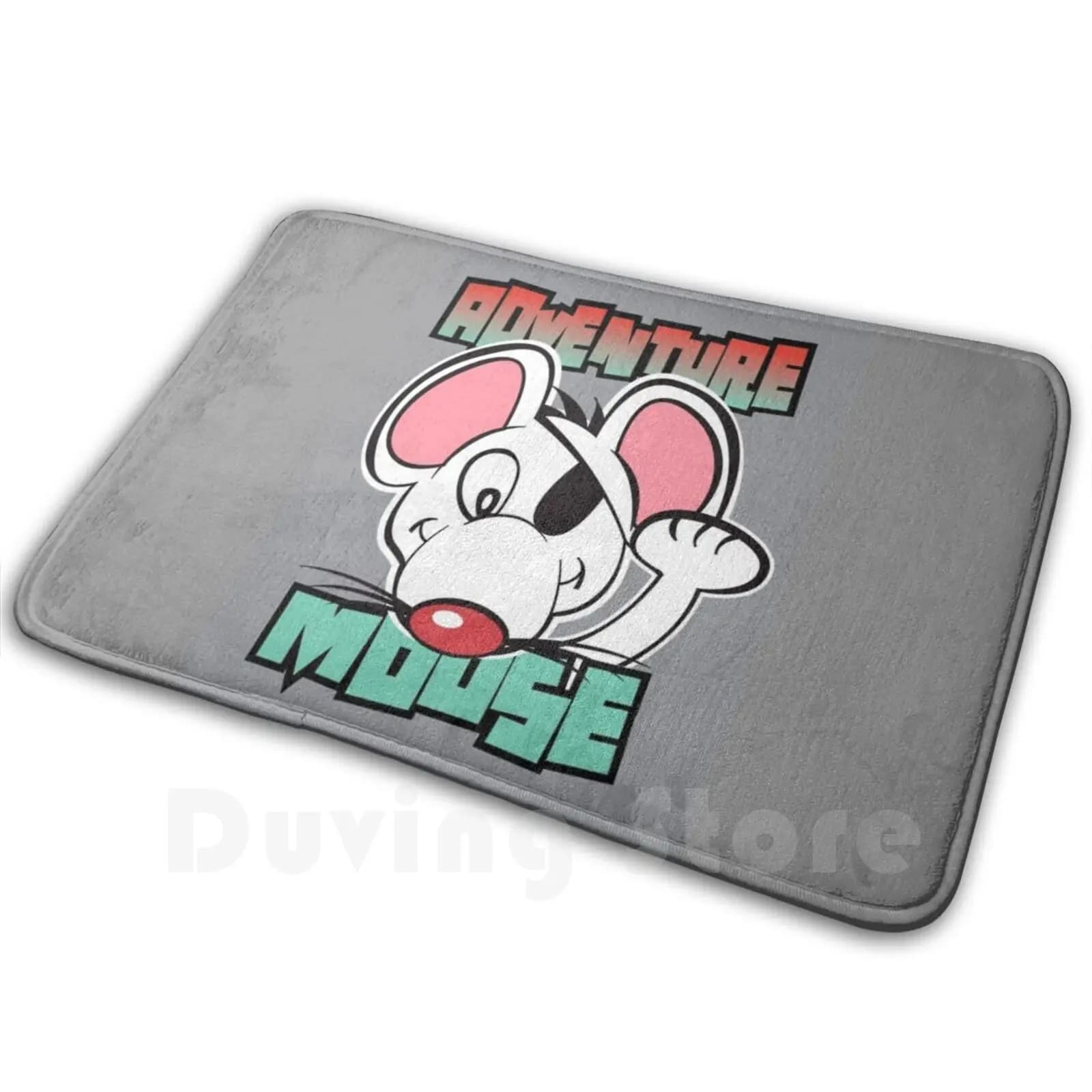 Adventure Mouse Tappeto Tappetino Tappeto Cuscino Morbido antiscivolo Adventure Mouse Cartoon Cute World California Bambini Divertente TV anni '80