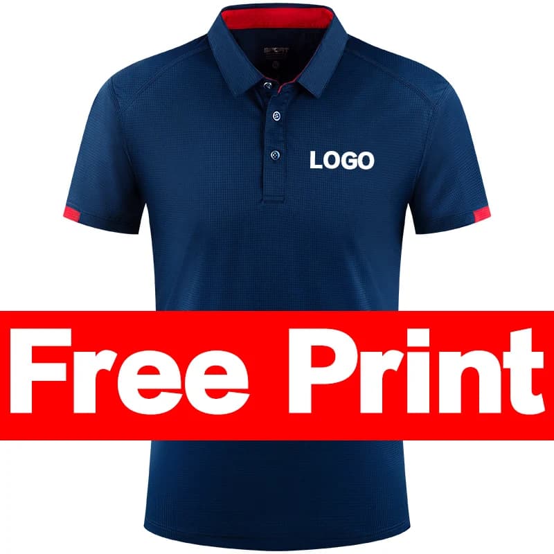 Polo estiva ad asciugatura rapida Stampa personalizzata Logo Maglie da golf Gruppo individuale T-shirt polo con logo ricamato personalizzato personalizzato
