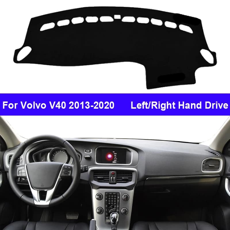 Auto Cruscotto Copertura Per Volvo V40 2013 - 2020 Centro Console Protector Tappeto Dashmat Tenda Da Sole Tappeto Tappetini 2019 2018 2017 2016