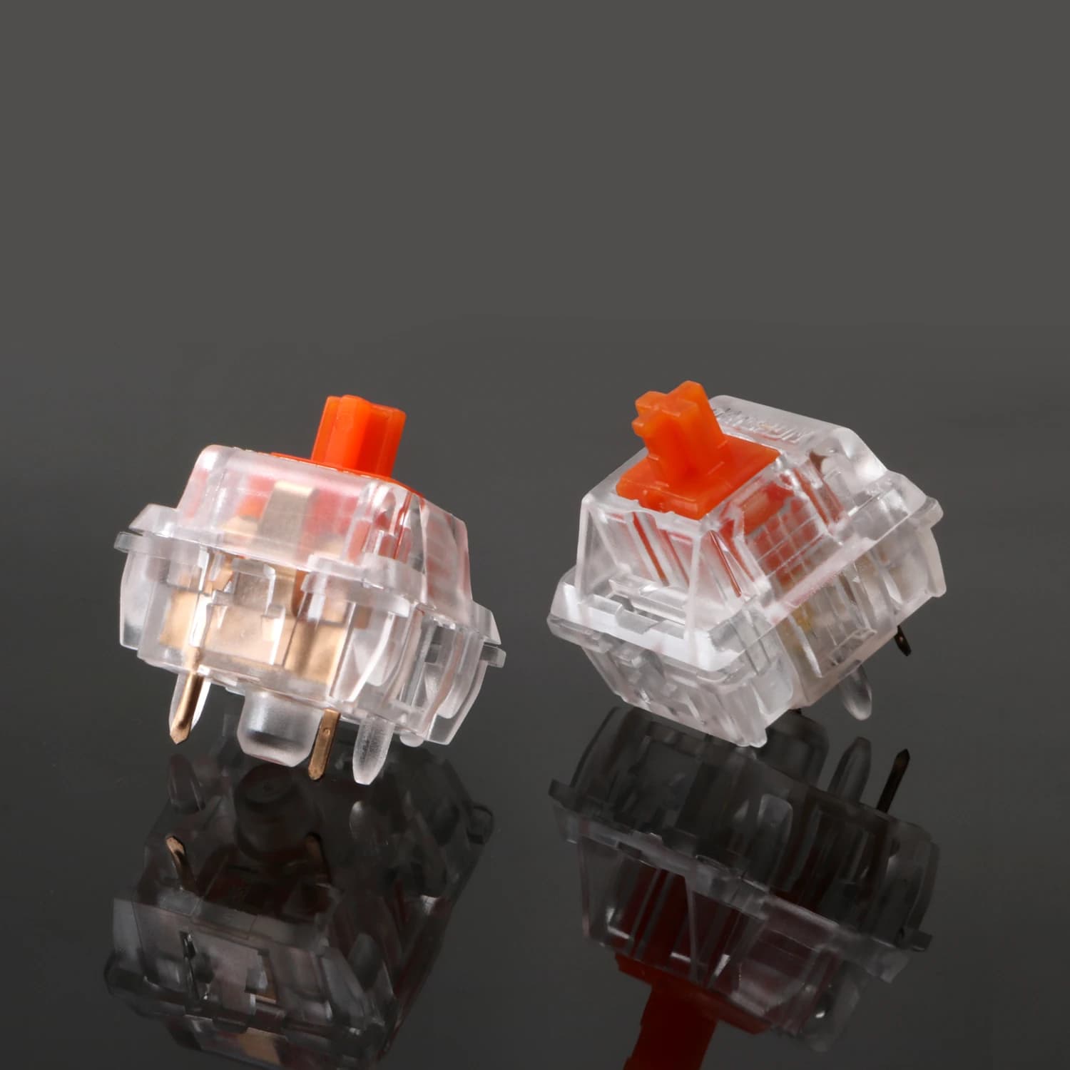 Nuovo arrivo Healios 63.5g Lineare Mute Slient Orange Switch Per Tastiera Meccanica Personalizzata Trasparente Shell Gateron Interruttori