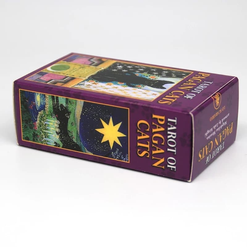 78 carte Mazzo di Tarocchi Di Pagan Gatti Inglese Completa Festa di Famiglia Gioco Da Tavolo Oracle Carte di Astrologia Divinazione Destino Carta