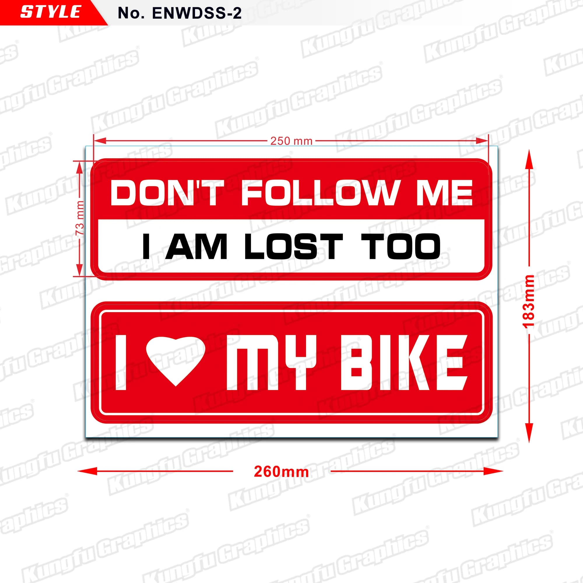 JY Racing Motorcycle Stickers Slogan Graffiti Decor for ATV UTV Dirt Bike Motorcycle Helmet Bags Decalcomanie, Style No.ENWDSS-2