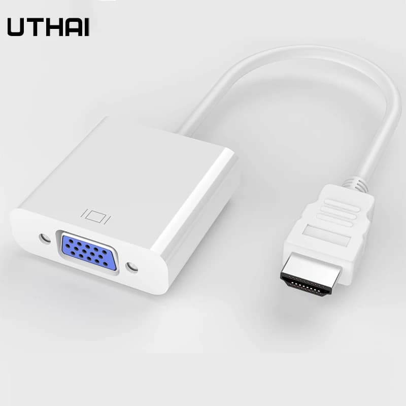HDMI-compatible adapter with VGA male-female converter for PC TV Box PS4 1080P Jack compatible video and audio cable HDMI