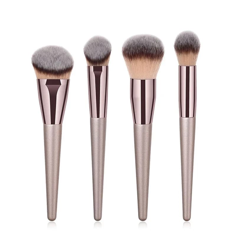 4 pcs Set di pennelli per trucco Champagne fondotinta in polvere fard miscelazione correttore contorno Highligh viso bellezza donne trucco strumenti