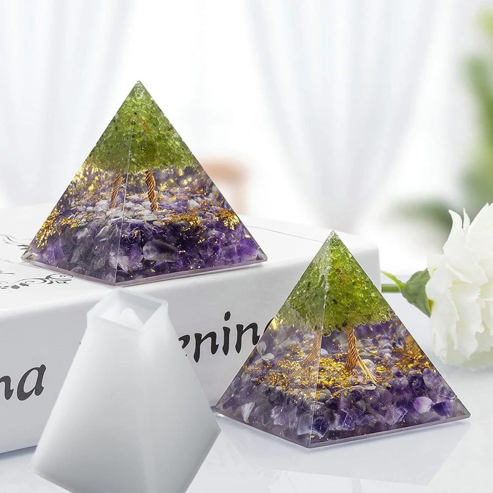 DIY Pyramid Candle Silicone Mold Aromatherapy Plaster Mold Art Casting Handmade Candle Epoxy Resin Silicone Mold Candle Making